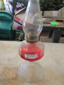 lot 11 image: oil burning lamp