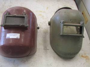 lot 47 image: 2 used welding helmets
