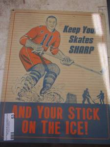 lot 53 image: 1612 metal walldoor sign