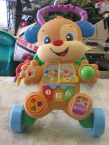 lot 62 image: toddler walker needs wiped down
