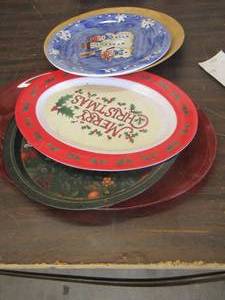 lot 67 image: Christmas plates platters
