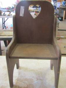lot 94 image: childs wooden chair