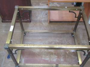 lot 95 image: brass table frame no top,  213021