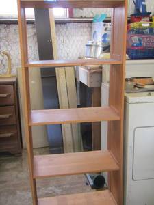 lot 97 image: 602413 -- 4 tier wooden shelf