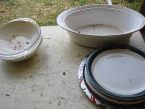 lot 127 image: plates, bowls plus