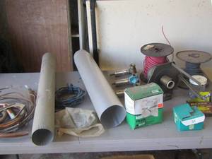 lot 128 image: wire- copper pieces- tubing plus more