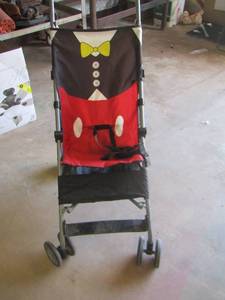 lot 157 image: mickey mouse kids stroller