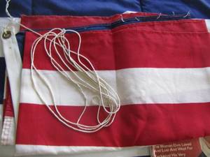 lot 234 image: American flag folded