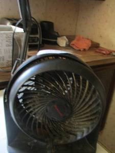 lot 244 image: desk lamp and small fan