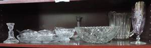 lot 3 image: mixed lot of crystal and glass