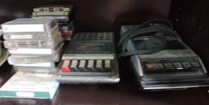 lot 5 image: Two Tape players and random tapes