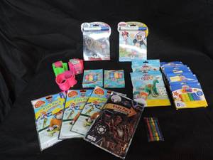 lot 11 image: Kids mixed lot of books clay and slinkies