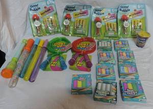 lot 34 image: outside fun with the kids some bubbles sidewalk chalk jump ropes and a small thing of kinetic sand