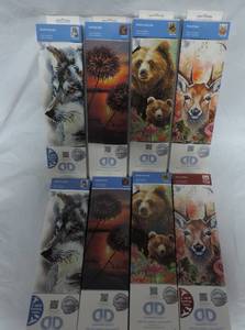 lot 49 image: Diamond dotz bears wolve dear dandelions