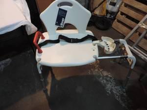lot 64 image: Shower chair top slides left to right
