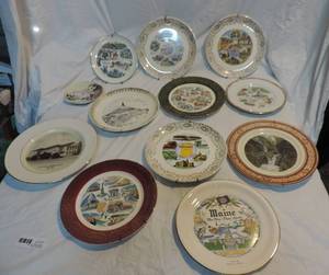 lot 71 image: Lot of picture plates most have hangers see pic