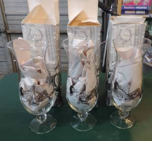 lot 106 image: Old San Francisco hurricane glasses