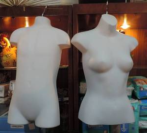 lot 115 image: Two hanging mannequins