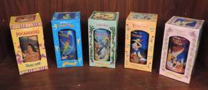 lot 121 image: WALT DISNEY Plastic Cups 1994 Burger King COLLECTOR set of 5