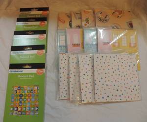 lot 154 image: 5 packs of Reward motivational stickers 12 packs of 6x6 card stock