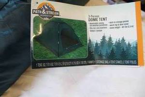 lot 209 image: 3 person dome tent never opened unused
