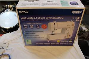 lot 210 image: Brother jx2517 sewing machine I got this and never used it
