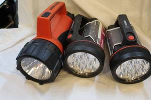 lot 266 image: Black & Decker flashlight and two job smart LED flashlights