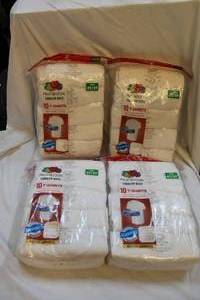 lot 275 image: 4 packs of fruit of the loom 4T5T 10 pack t-shirts