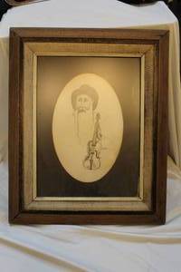 lot 307 image: Pencil etched picture