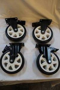 lot 323 image: 4 -6 inch Wheels with brakes