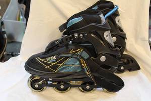 lot 342 image: Wool time rollerblades large adjustable  size