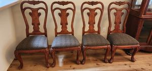 lot 66 image: Set of 4 dining chairs by Ashley furniture