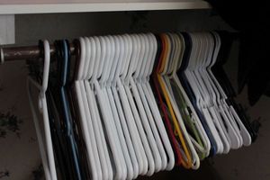 lot 71 image: Generous Quantity of Plastic Hangers