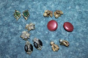 lot 53 image: Clip on Fashion Earrings