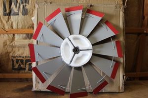 lot 10 image: Metal Windmill Blade approx 22in