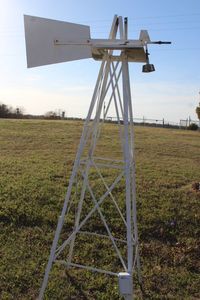 lot 191 image: Windmill Tower and Tail Piece (WILL NEED DUGPULLED UP BRING TOOLS AND HELP)