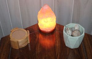 lot 251 image: Salt Lamp, Coasters and Rocks