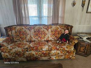 lot 361 image: Hide-a-bed Sofa (CHARLIE NOT INCLUDED)