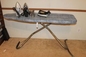 lot 349 image: Ironing Board and Irons