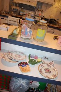 lot 297 image: Home Dcor items and Sun Tea Jugs