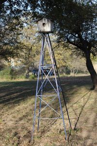 lot 20 image: Birdhouse on top of Tall Structure (Will need dug up Bring Tools and help)