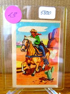 lot 13 image: RARE 1952 Post Cereal Roy Rogers Pop-Outs F278-19 After the Bandit #25 - EX COND $$