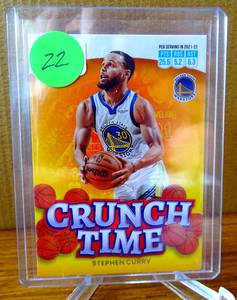lot 22 image: Stephen Curry 2022-23 Panini Donruss Crunch Time #4