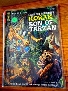 lot 26 image: RARE Korak, Son of Tarzan #10 Gold Key - September 1965 Ape Cover $$