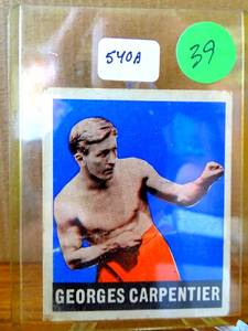 lot 39 image: RARE VINTAGE - 1948 Leaf Boxing Card #67 Georges Carpentier $$