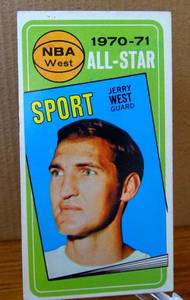 lot 46 image: VINTAGE 1970-71 TOPPS #107 JERRY WEST ALL-STAR -VGEX COND $$