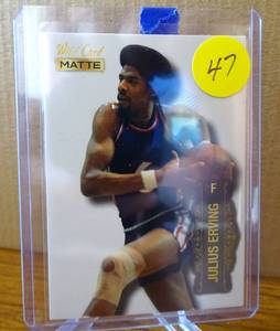 lot 47 image: 2022-23 Wild Card Matte Silver Julius Erving 76ers
