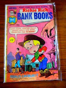 lot 48 image: VINTAGE Richie Rich Bank Books #16 VG 1975