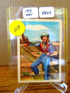 lot 49 image: $$$ Post Cereal, Roy Rogers Pop-Out, 1953, #36 Dale Evans SUPER NICE
