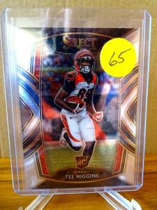 lot 65 image: 2020 Panini Select Club Level Tee Higgins #260 Rookie RC